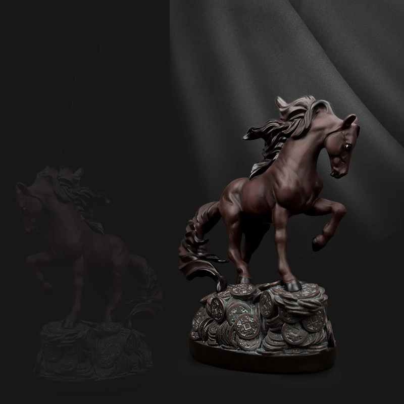 Resina caballo arte estatua escultura hogar Decoración Accesorios salón moderno dormitorio adornos Año Nuevo regalos estatuas de animales Resina caballo arte estatua escultura hogar Decoración Accesorios salón moderno dormitorio adornos Año Nuevo regalos estatuas de animales