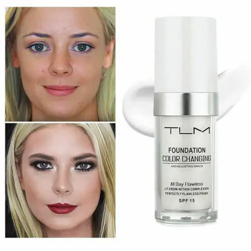

Flawless Color Changing Foundation Makeup Base Face Liquid Cover Concealer