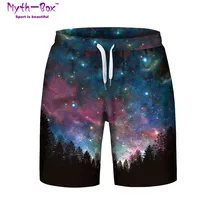 Летние мужские пляжные шорты sports Серфинг Спортивные Брюки галактика 3D принт Звездное свободное плавание ming короткие мужские Плавание Серфинг плавки