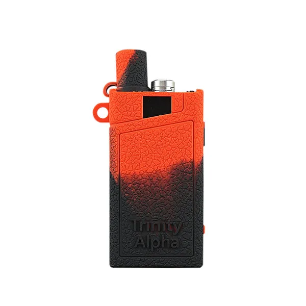 Силиконовый чехол для SMOK0 TRINITY ALPHA 30 W, защитный чехол для кожи, аксессуары для электронных сигарет - Color: Black