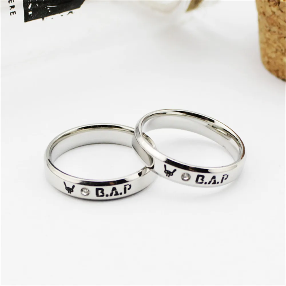

Wholesale KPOP B.A.P Best Absolute Perfect rabbit group Silver ring Men or Women rings Z0133
