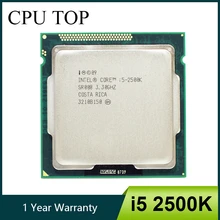Процессор Intel Core i5 2500K четырехъядерный 3,3 ГГц LGA 1155 TDP 95 Вт 6 Мб кэш-памяти с графикой HD i5-2500k настольный процессор