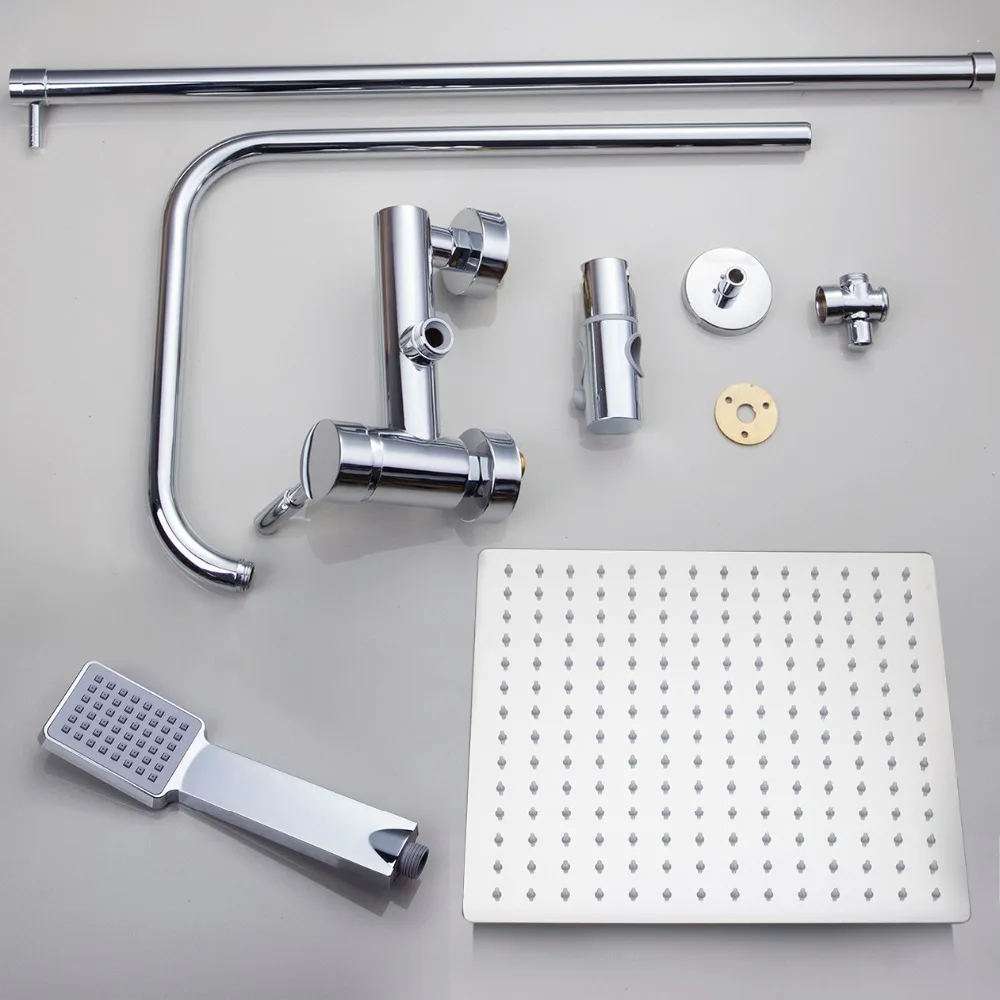 Насадка для душа светодиодная 8 дюймов с ручным распылителем|shower set|bathroom tubbathroom