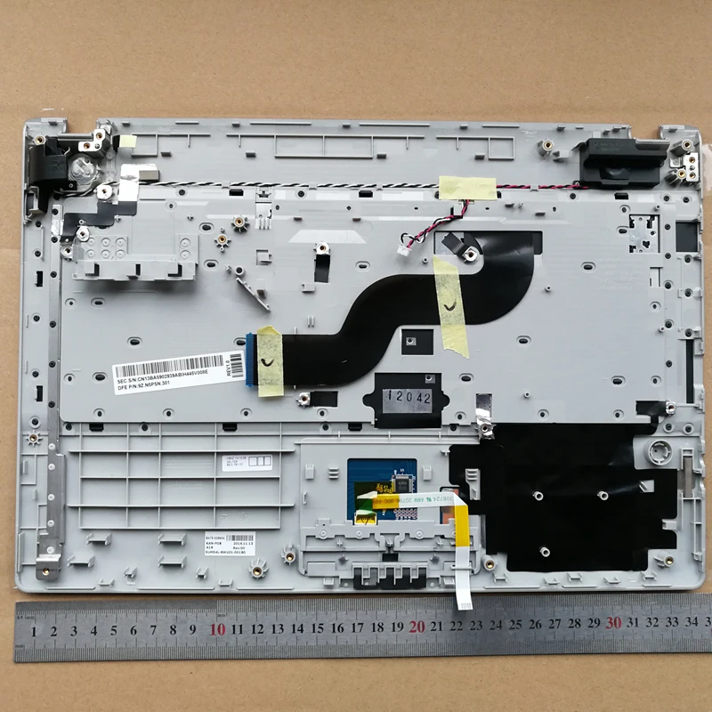 США Новая Клавиатура ноутбука с подставка под тачпад для samsung RV411 RV415 RV420 RV409 E3420 E3415 BA75-02860A серебристого цвета