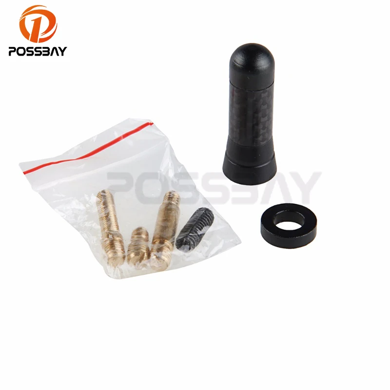 

New Arrival Black Carbon Fiber Mini 4cm Length Car Antenna Radio Car Aerials Antenna For Cars Small Size Car Decorations