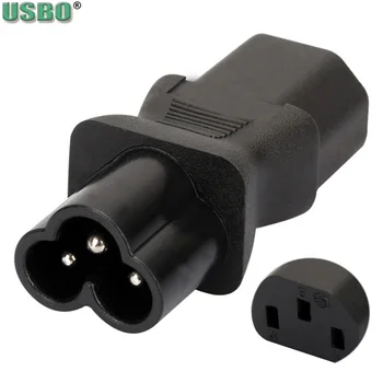 

CE Copper 10A 2.5A IEC320 C13 to C6 UPS PDU Computer Power Rewirable Connector Plum Mount Receptacle Adaptor Convert Socket Plug