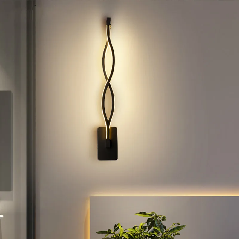 

Nordic simple LED wall lamp bedroom bedside lamps creative modern living room balcony led TV background wall lighting mx5091007