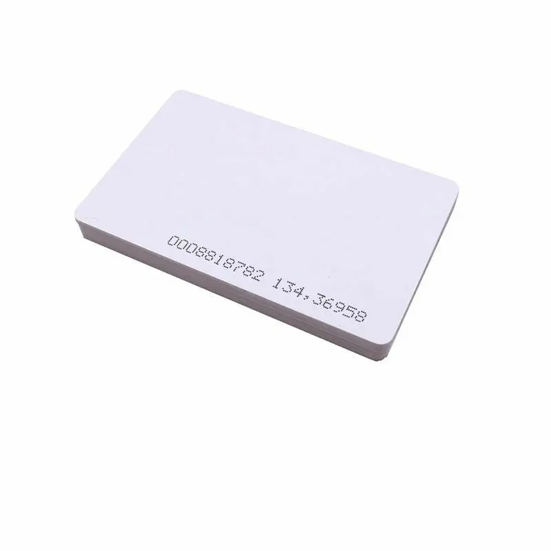 100 шт. RFID 125 кГц EM4100 TK4100 чистые смарт карты ID Толстые EM значок для системы учета