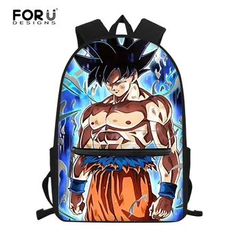 

FORUDESIGNS School Bags for Teenage Girls Boys Dragon Ball Z Backpack Kids Children Book Bag High School bag Leisure Backpack
