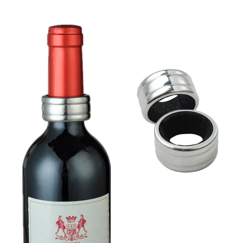 1pc Metal Wine Drip Ring Pourer Leakproof Device Beer Champagne Oil