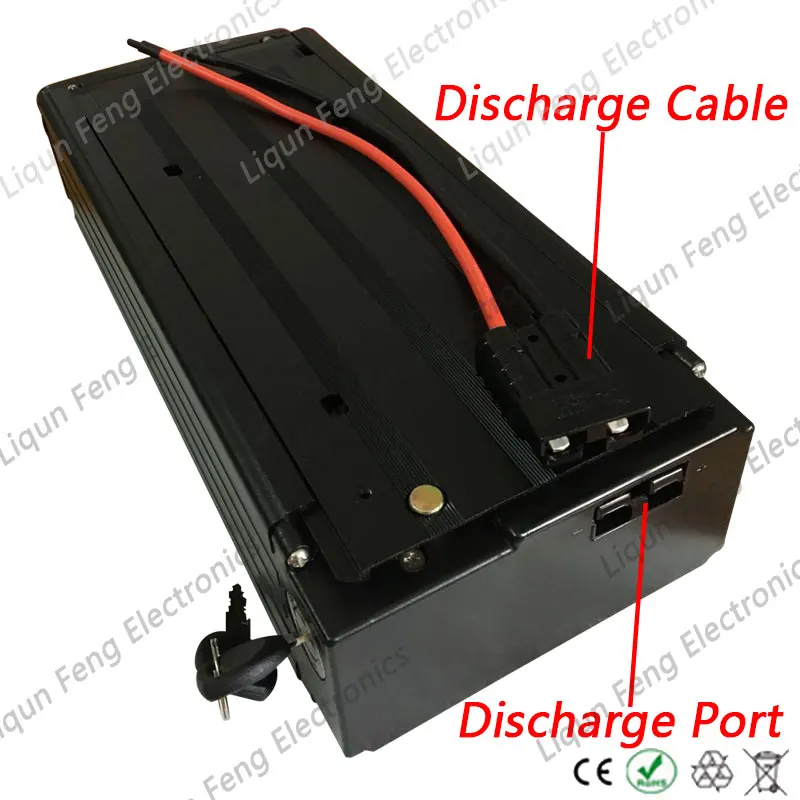 48 В 18AH батарея для электрического велосипеда, задняя стойка, 48 В, литий-ионная батарея, 750 Вт, импортная батарея samsung, 2900 мА/ч, с зарядным устройством BMS 54,6 в 2 А
