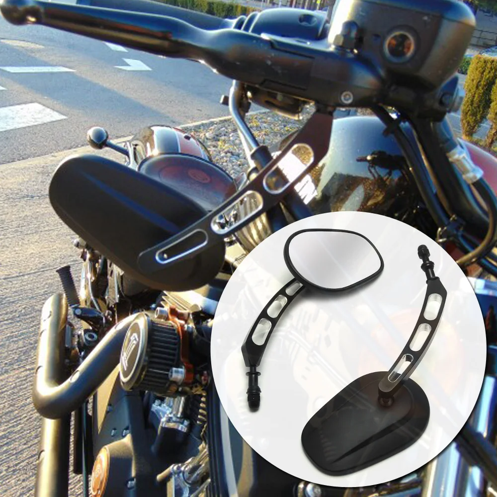 

For Road King Touring XL883 Sportster 1200 Street Bob Custom XL1200C Dyna Softail Motorcycle RearView Side Mirrors