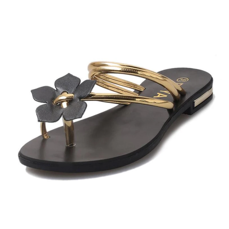 

WD17 NEW!!flip flops sandals for women Women Bohemia Lady Flower Weave Sandals Beach new