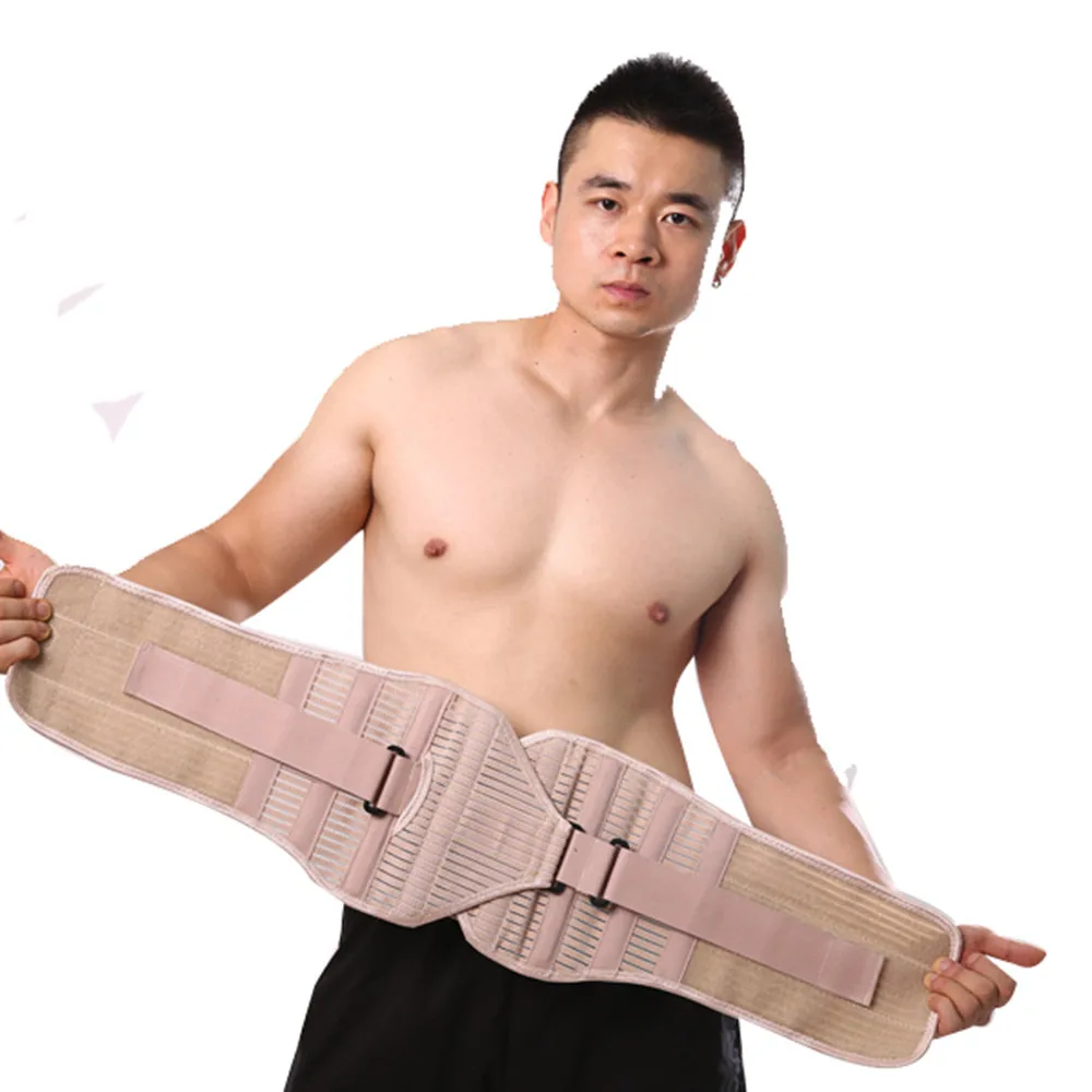 Ортопедическая задняя Поддержка AOFEITE мужской пояс дышащий поясничный корсет для