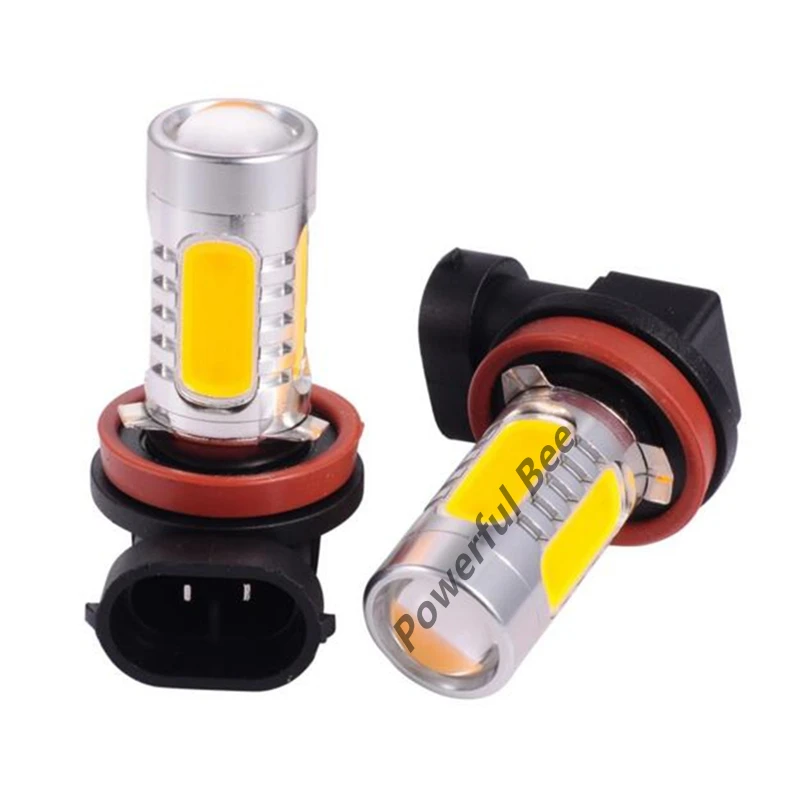 

2 x Double modes H8 H11 15W LED DRL fog lamp lights bulb flashing and keep lighting for Focus 2004-08 Camry 2006-15 cars
