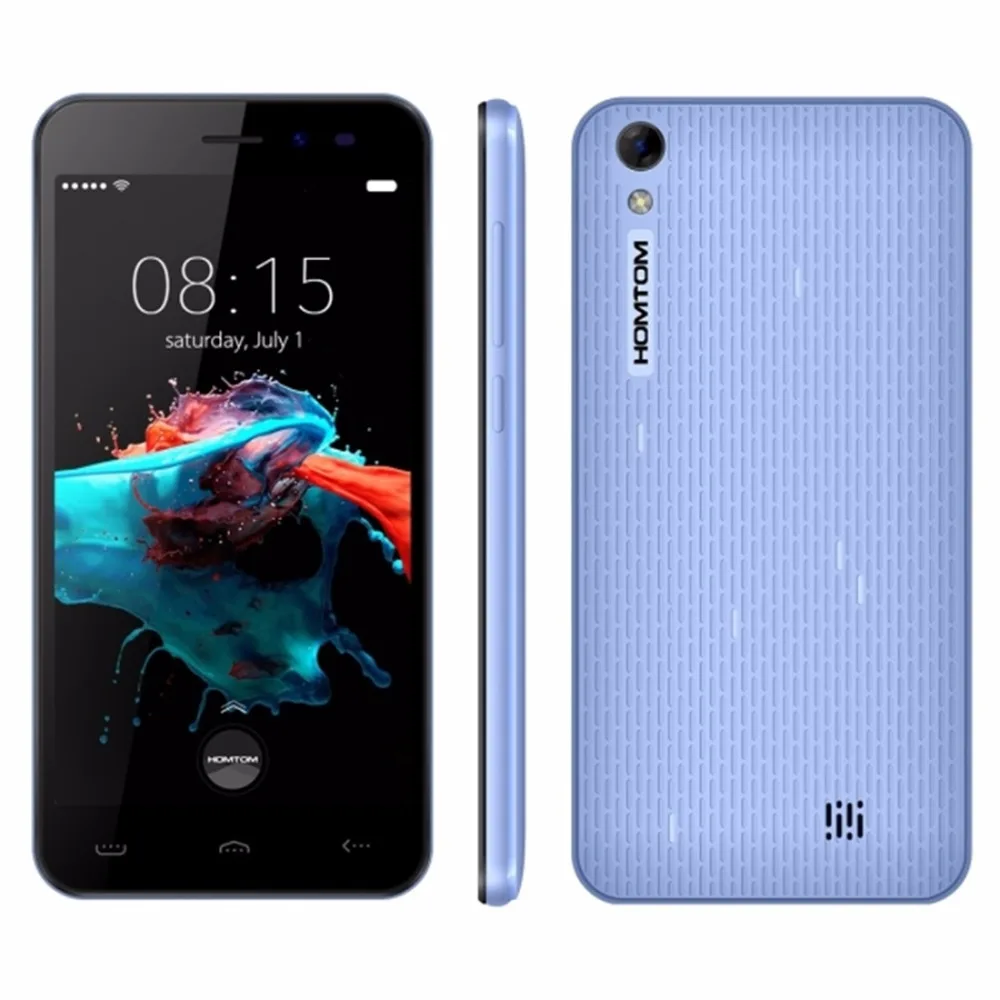 5 0 дюйма HOMTOM HT16 3g WCDMA смартфонов 1 ГБ Оперативная память 8 GB Встроенная MTK6580 4 ядра