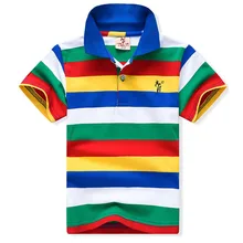 Детская футболка для мальчиков; летние топы в полоску с короткими рукавами; одежда из мягкого хлопка для детей; спортивная футболка для малышей; одежда
