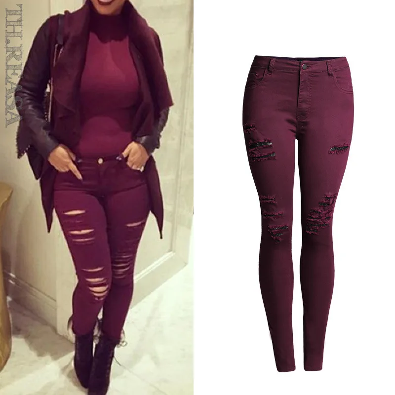 purple skinny jeans womens