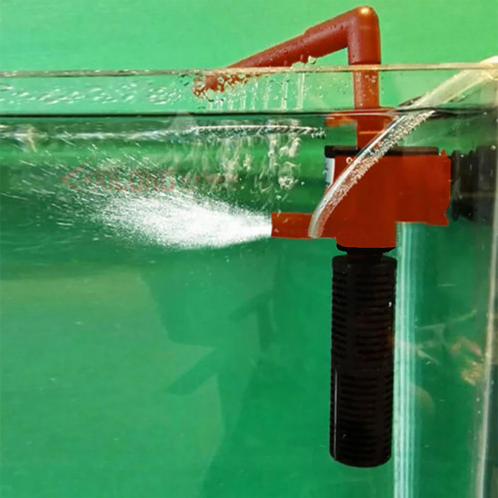 

3 In 1 3/5W Silent Aquarium Filter Submersible Oxygen Internal Pump Sponge Water With Rain Spray For Fish Tank Air Increase
