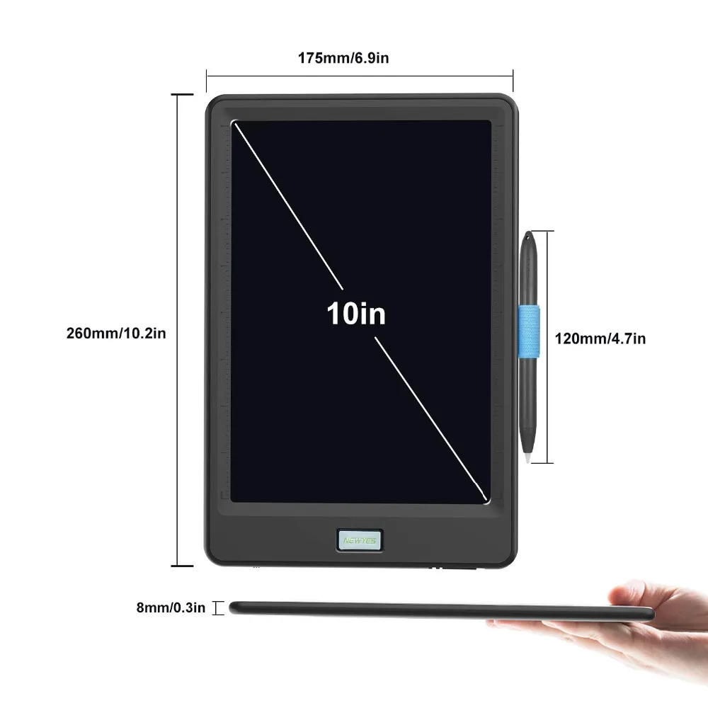 NeWYeS планшет для рисования 1" ЖК-планшет для письма электронный графический планшет для рисования цветная версия с функцией блокировки каракули