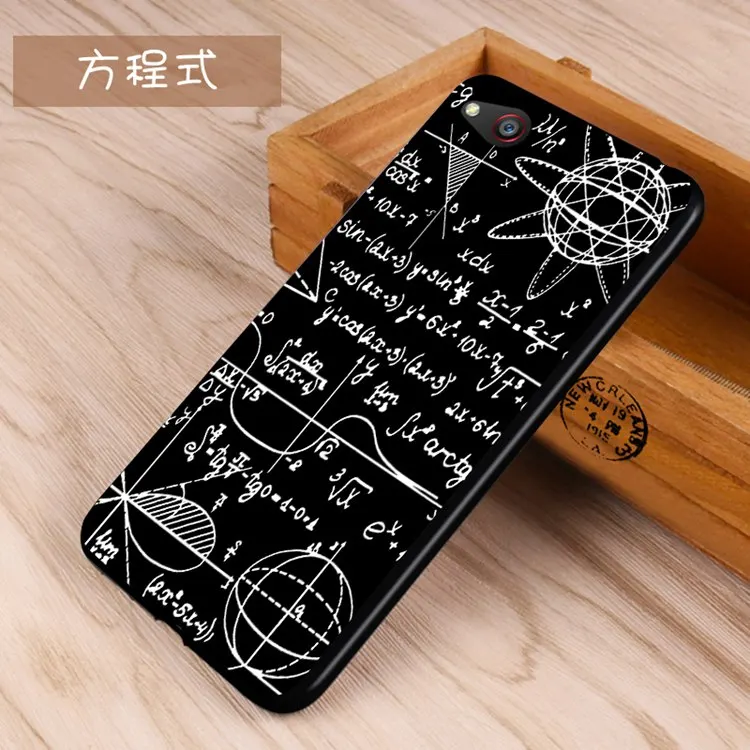 

FOR ZTE nubia Z9 max Z9max cartoon soft silicon phone case cover Black boder Mathematical equation NX510J