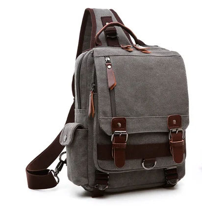 Новая Холщовая Сумка мужская сумка одноцветная Ретро Мужская диагональная посылка - Цвет: gray 1 belt