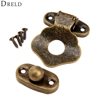 

1Pc 42x32mm Antique Brass Iron Latch Decorative Jewelry Gift Wine Wooden Box Suitcase Case Hasp Latch Hook Vintage Hardware