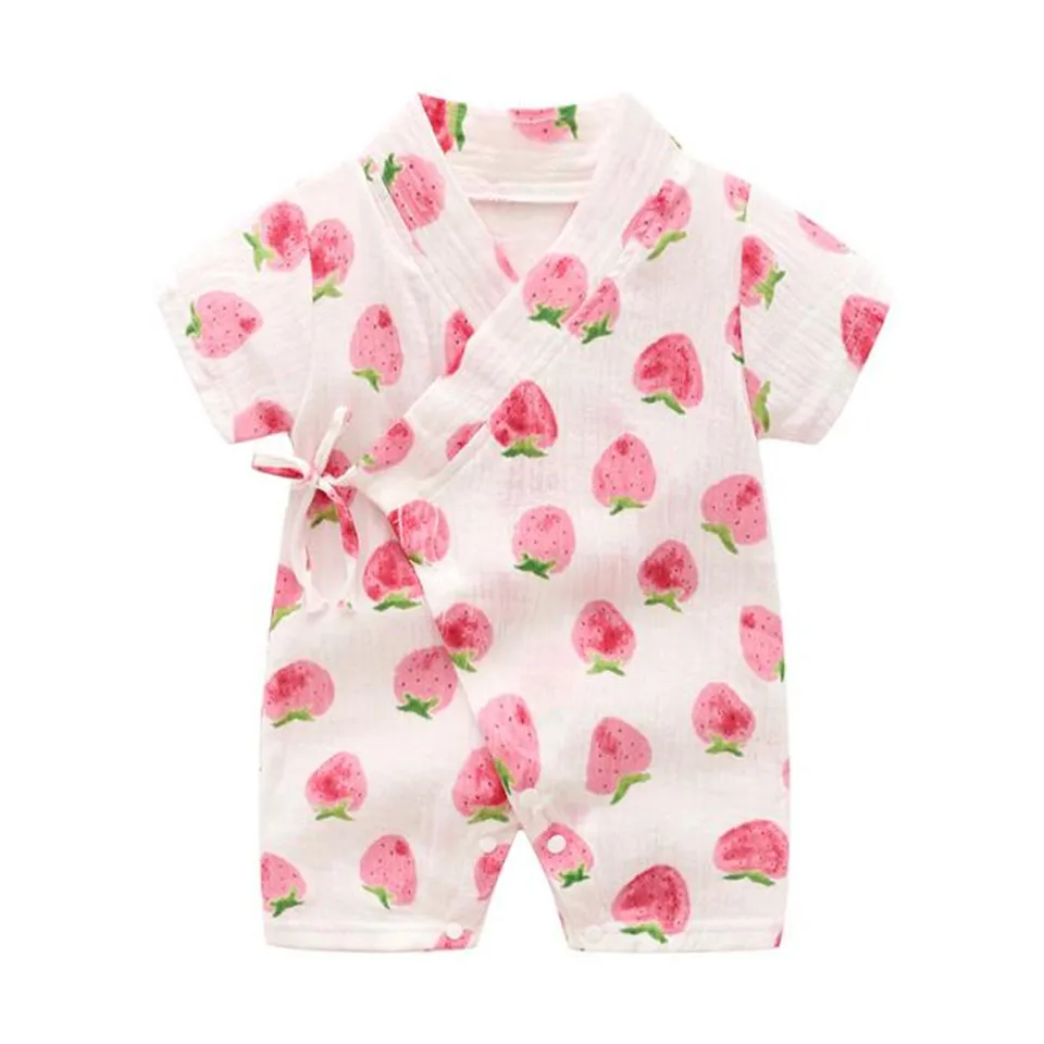 

New Japanese Kimono Baby Rompers Cotton Summer Baby Boys Girls Clothing Toddler Bebes Tracksuit Playwear Baby Kimono Clothes
