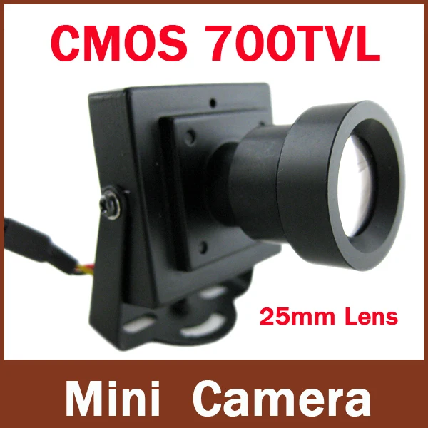 High Resolution CMOS 700TVL 25mm Lens Long distance Security Box Color