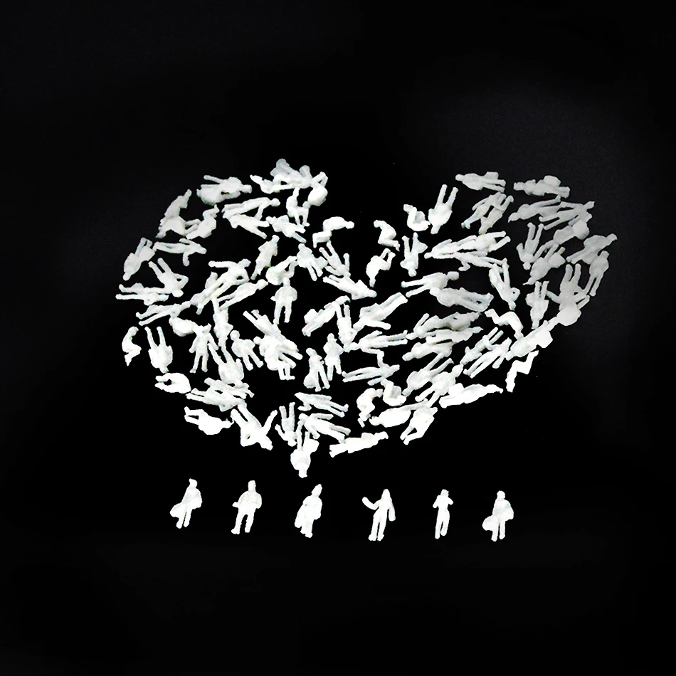 

200pcs white figure 1/300 scale for architectural model building