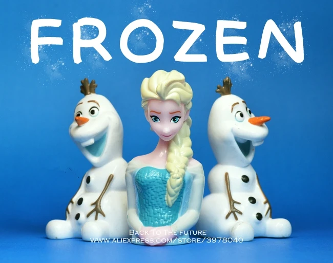 Disney Frozen Elsa princess Olaf 9cm mini doll Action Figure Posture Anime Decoration Collection Figurine Toy model for children