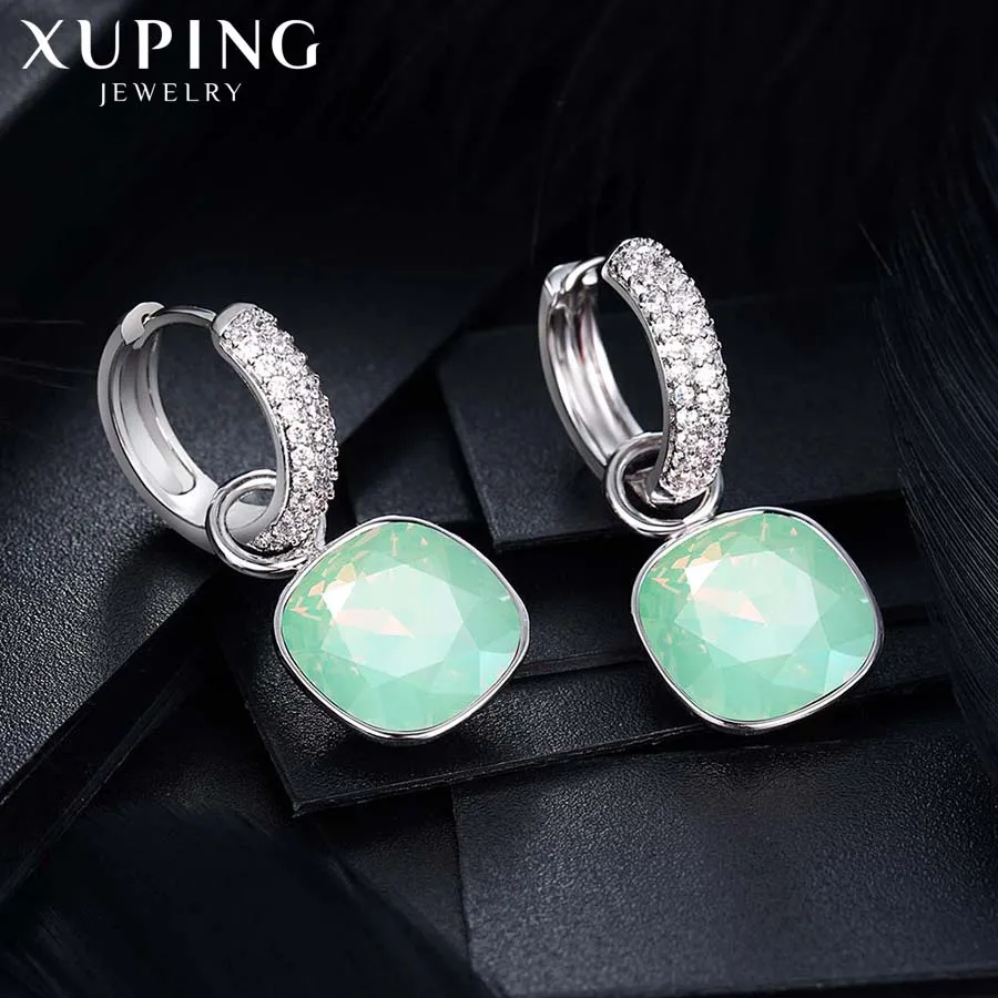 Xuping, модные серьги-капли, высокое качество, кристаллы от Swarovski, цветное покрытие, Шарм для женщин, подарок на день матери, M66-203