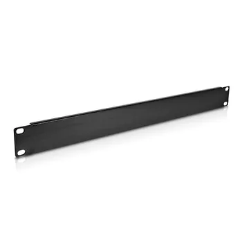 

V7 RMBLANK1U10-1E, Vented blank panel, Black, Steel, 19", 483 mm, 1 mm