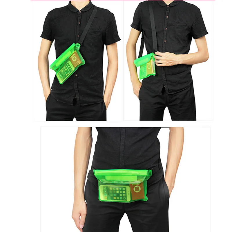  Waterproof Swimming Bag Ski Drift Diving Shoulder Waist Pack Bag Underwater Mobile Phone Bags Case  - 32966774780