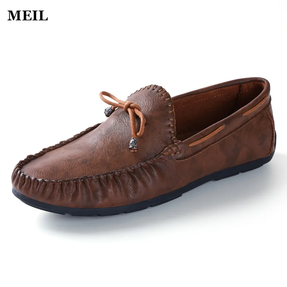 

Designer Casual Slip On Driving Shoes Summer Moccasins Soft Leather Flat Loafers Chaussure Homme