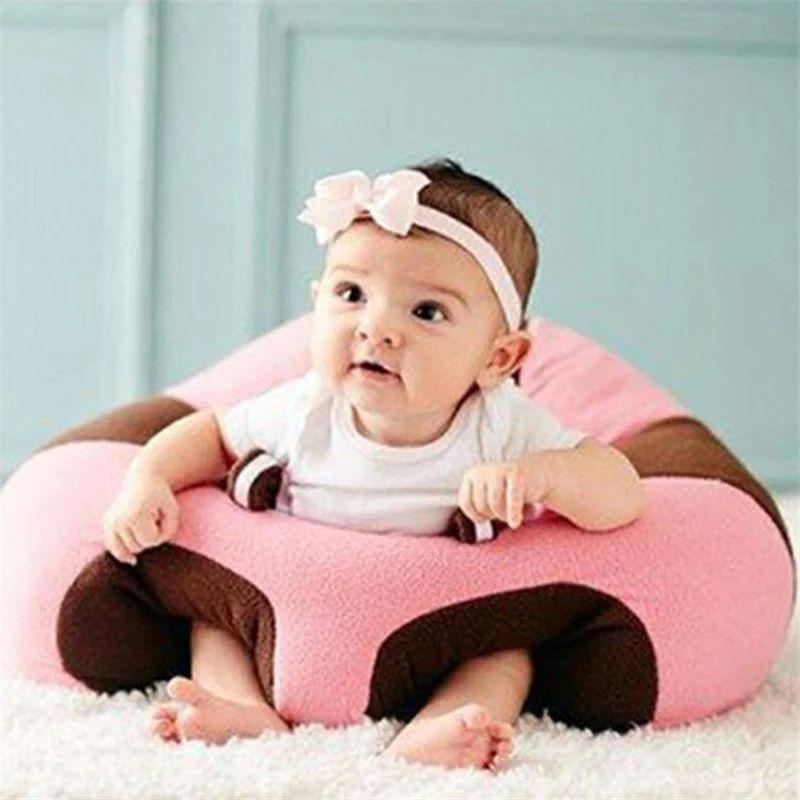 

Baby Support Seat Plush Soft Baby Sofa Infant Learning To Sit Chair Keep Sitting Posture Comfortable For 0-3 Months Children New