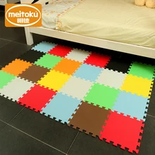 Buy Meitoku baby EVA Foam Play Puzzle Mat/ 18,24or36/lot Interlocking Exercise Tiles Floor Carpet Rug for Kid,Each 32X32cm,1cmThick Free Shipping