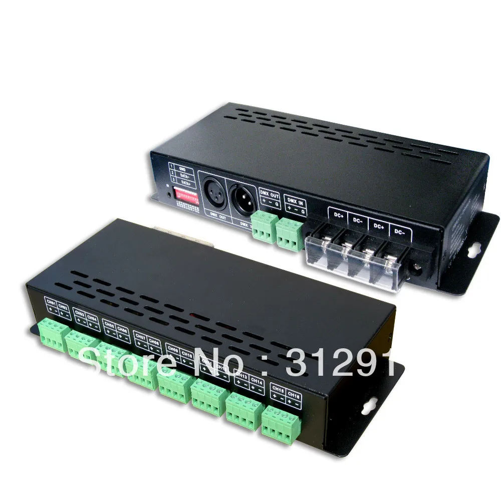 

LT-880-350 16CH DMX-PWM Decoder;DC12-48V input;350ma*16channel output
