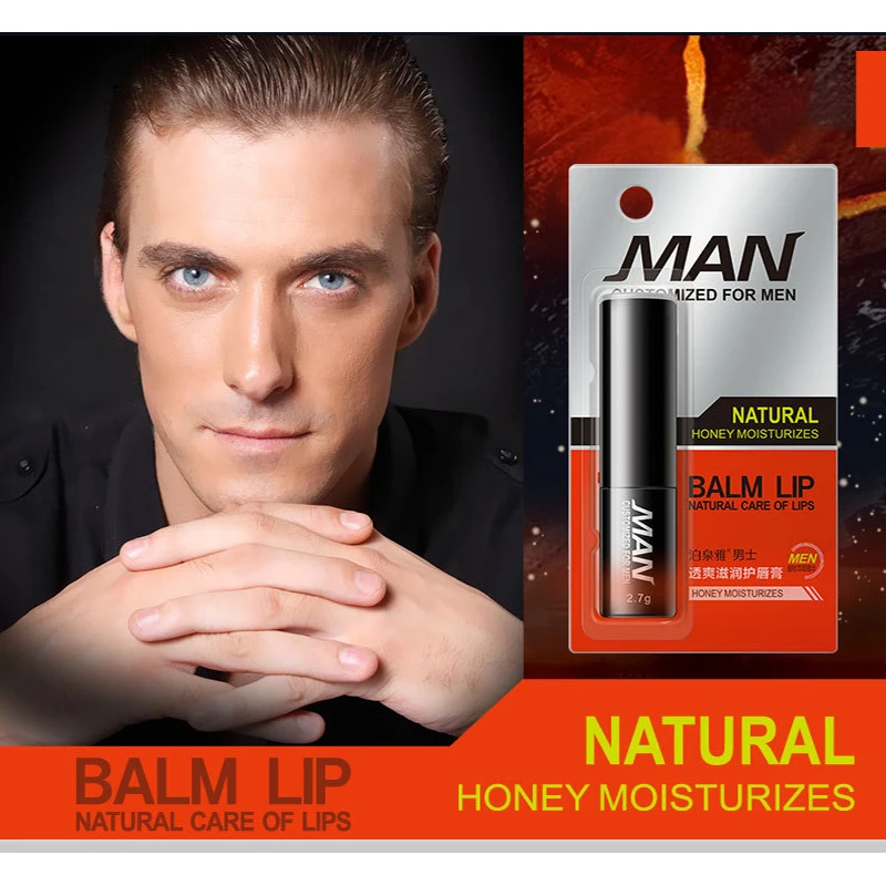 

Natural Honey Moisturizing Men Lip-balm Colorless Anti Cracking Repairing Protection Smooth Touch Lips Anti-Aging Lip Care Balm