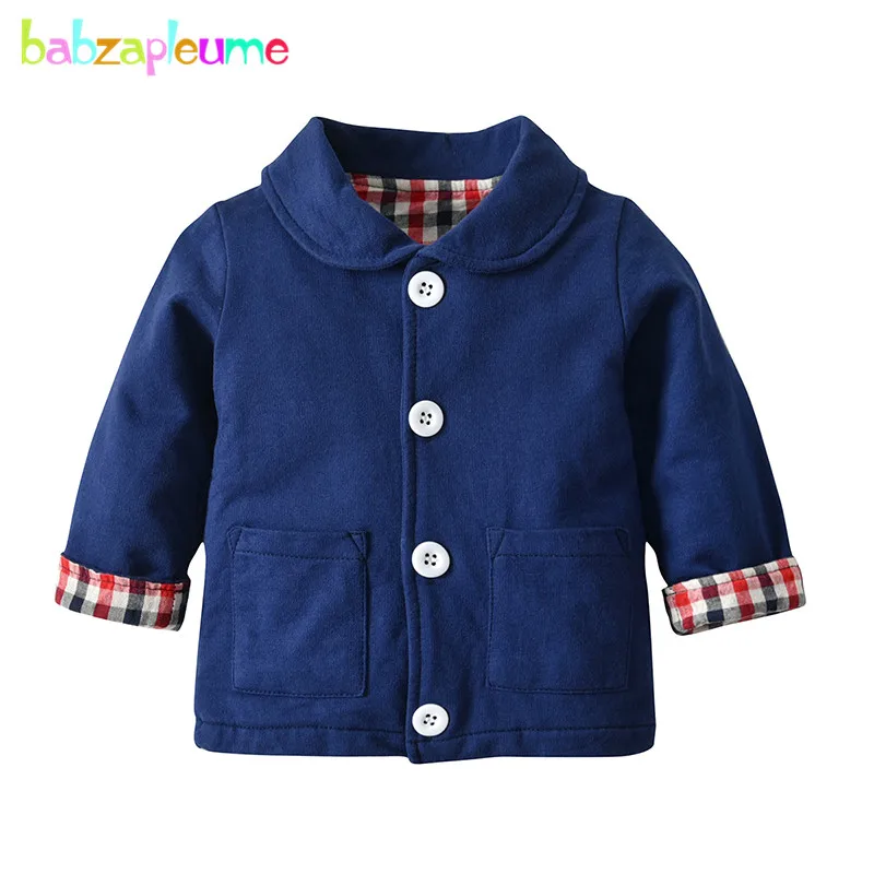 

babzapleume 0-4Years 2019 New Spring Fall Baby Boys Jacket Korean Casual Cotton Kids Coats Fashion Children Outerwear BC1346-1