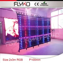 Новые китайские продукты RGB программируемые светодиодные видео занавески знаки P10cm