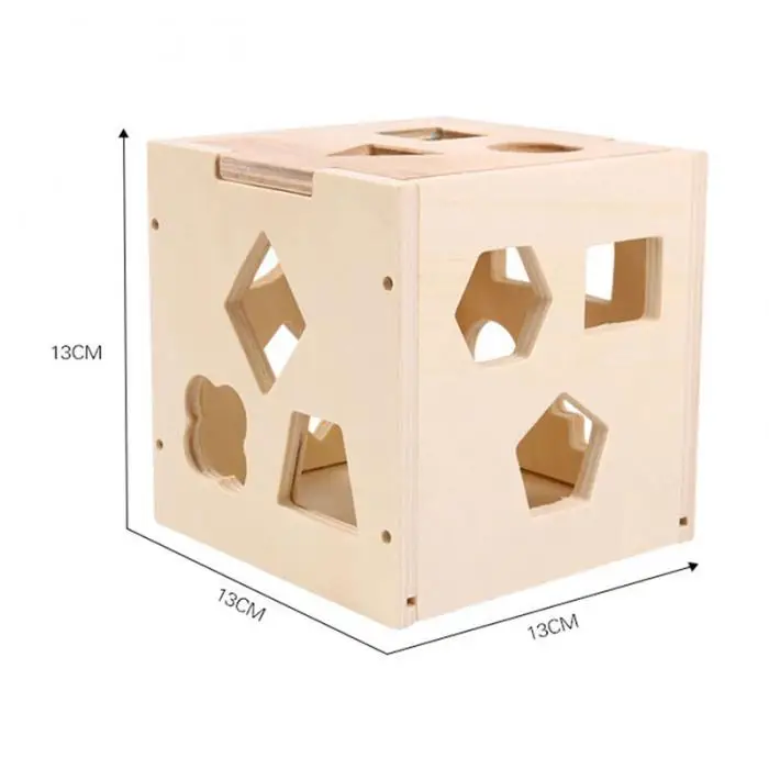 Детские деревянные пазлы, красочные геометрические строительные блоки, Ранние развивающие игрушки FJ88