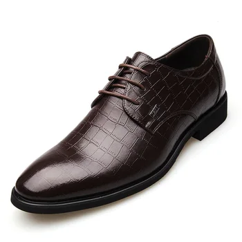 

New Fashion Genuine Leather Shoes Men Business Casual Party Shoes Man Career Work Shoes Wedding Banquet Shoes Chaussure Homme