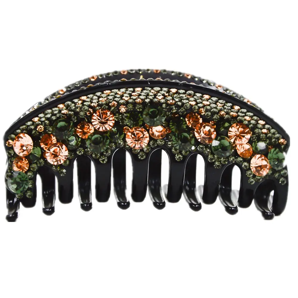 

Large Hair Claws for Women Bridge Shape Full Crystal Hair Clip Hair Wear 10cm