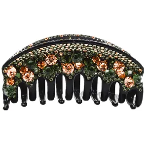 Large Hair Claws for Women Bridge Shape Full Crystal Hair Clip Hair Wear 10cm Large Hair Claws for Women Bridge Shape Full Crystal Hair Clip Hair Wear 10cm