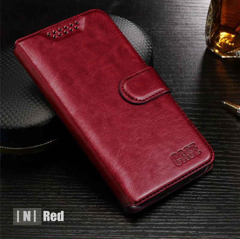 Кожаный бумажник чехол для iphone 6 6S 7 8 Plus iphone X XS 11 Pro Max XR чехол для телефона iphone 7 с держателем карт флип-чехол - Цвет: Red  INI