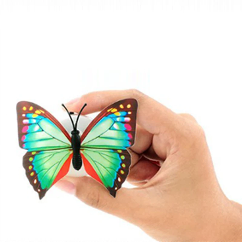 Colorful Changing 2019 Newest Fairy Gifts Butterfly LED Night Light Lamp Room Party Desk Wall Decor Lamp Battery Powered  (1)