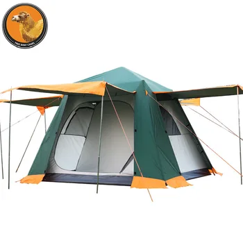 

Free Boat camel Outdoor 3-4 people double family Leisure Park camping Tent