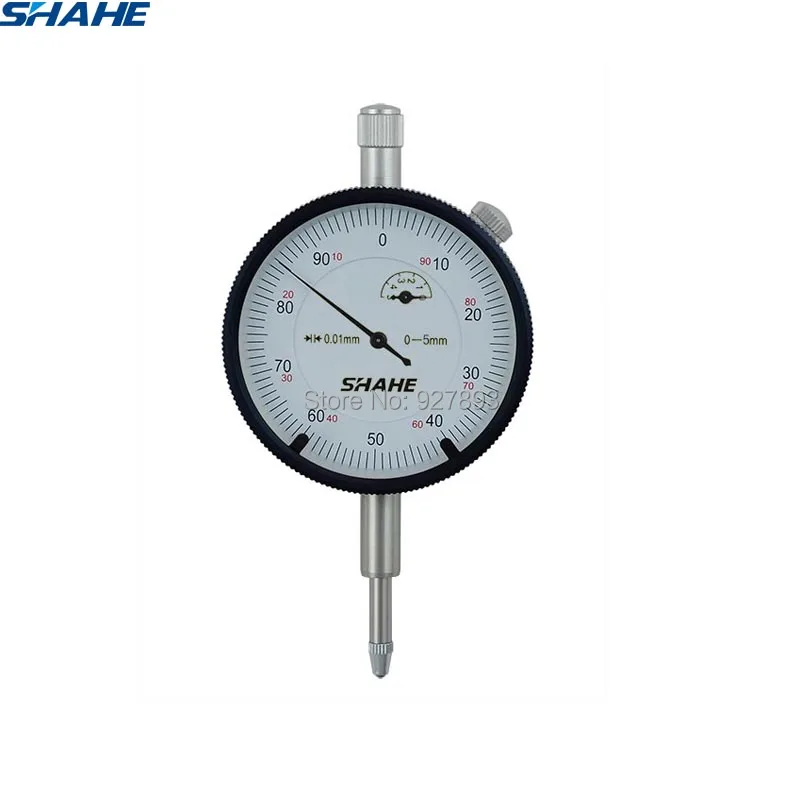 Стрелочный Индикатор shahe 0-5 мм аналоговый стрелочный Калибр 0,01 мм измерительный инструмент измерительные приборы