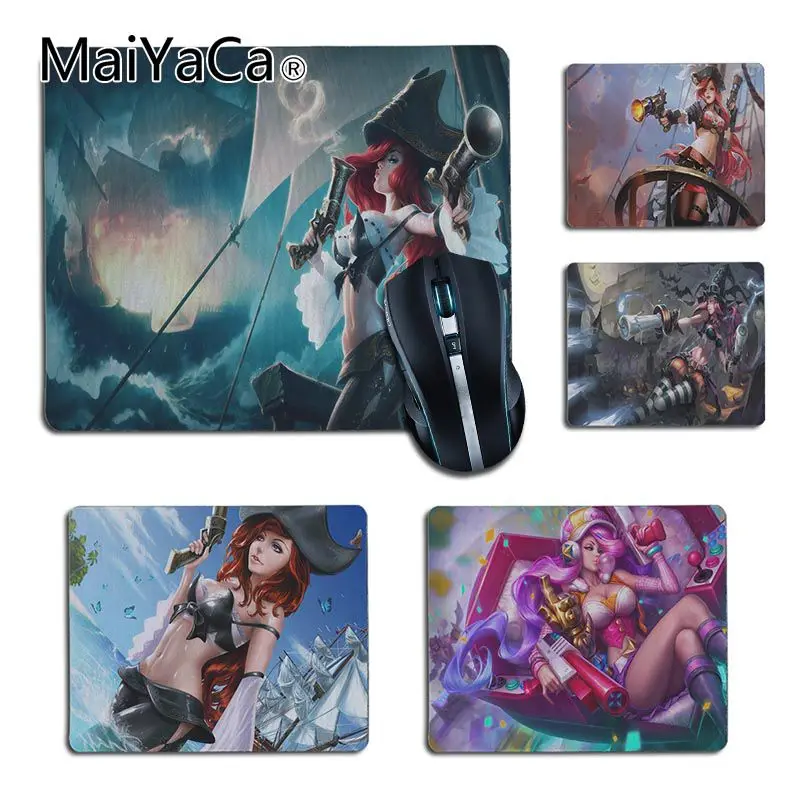 

MaiYaCa New Designs lol Miss Fortune Rubber Pad to Mouse Game for Dota2 CS Player gaming mouse pad
